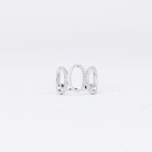 "Brilliant Halo" Zircon Ring