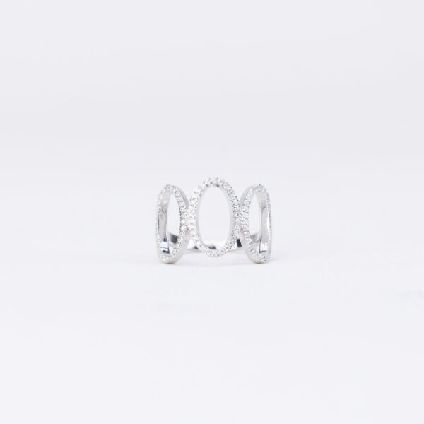 "Brilliant Halo" Zircon Ring