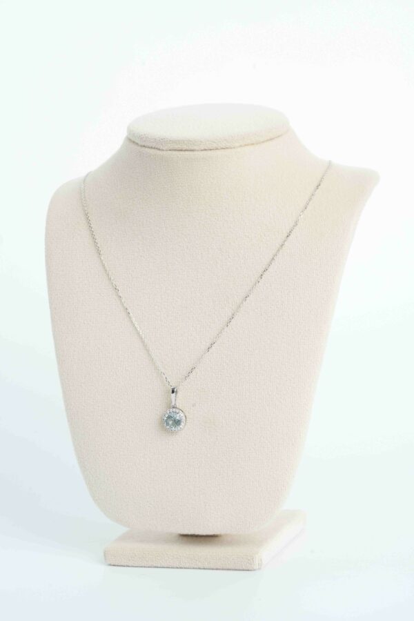 Amirah "Elsa" Mint Green Sapphire Necklace