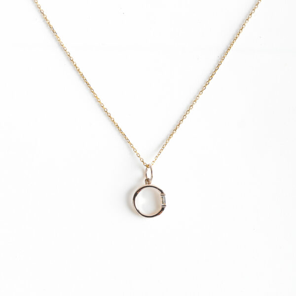 "Amirah Baguette Diamond Pendant"