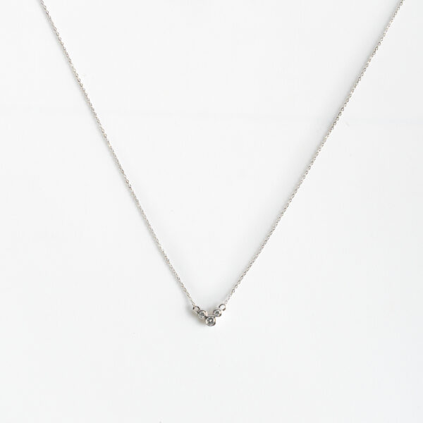 "Amirah Minimal Tri Diamond Pendant"