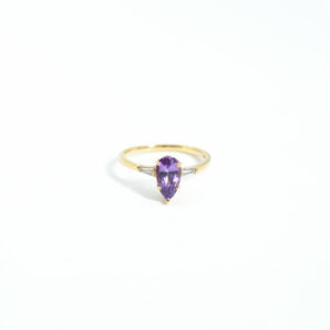 "Amirah Penelope" Pink Sapphire & Diamond ring