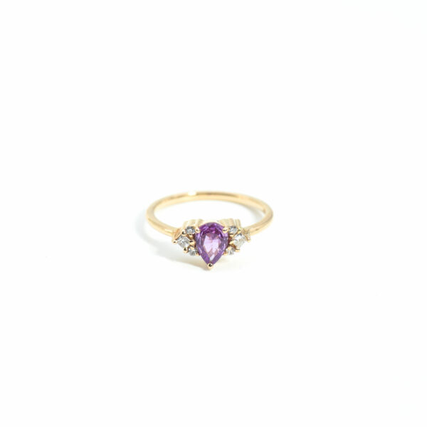 "Amirah Lavender" Pink Sapphire & Diamond Ring