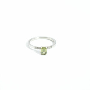 "AMIRAH Galilea" Green Sapphire with Diamond