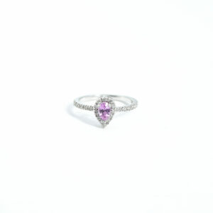 "Amirah Labyrinth" Pink Sapphire Ring