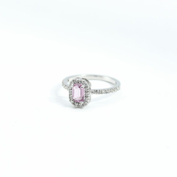 "Amirah Pink Joy" Pink Sapphire Ring - Image 2