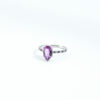 "Amirah Violet" Pink Sapphire & Diamond Ring - Image 2
