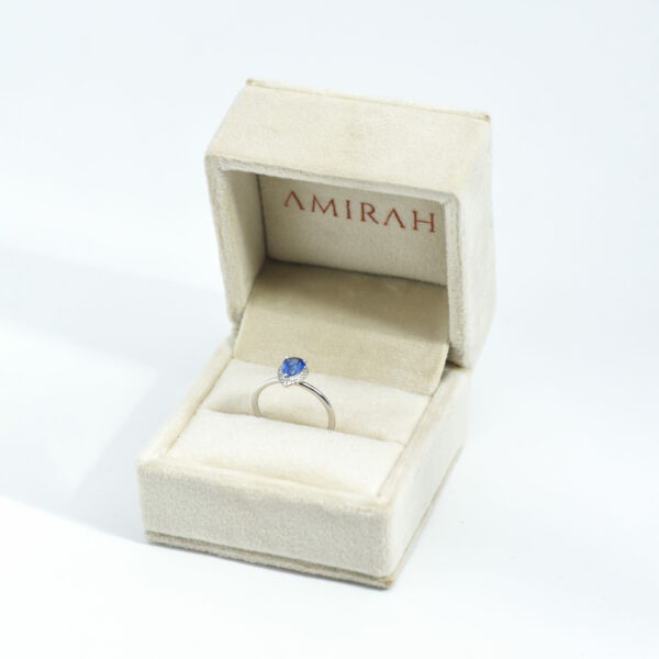 Blue Sapphire Serenade Diamond Ring - Image 3