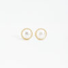 Golden Glow Pearl Studs - Image 2