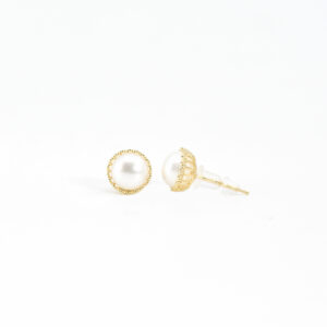Golden Glow Pearl Studs