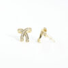 Golden Twinkle Bows Earring