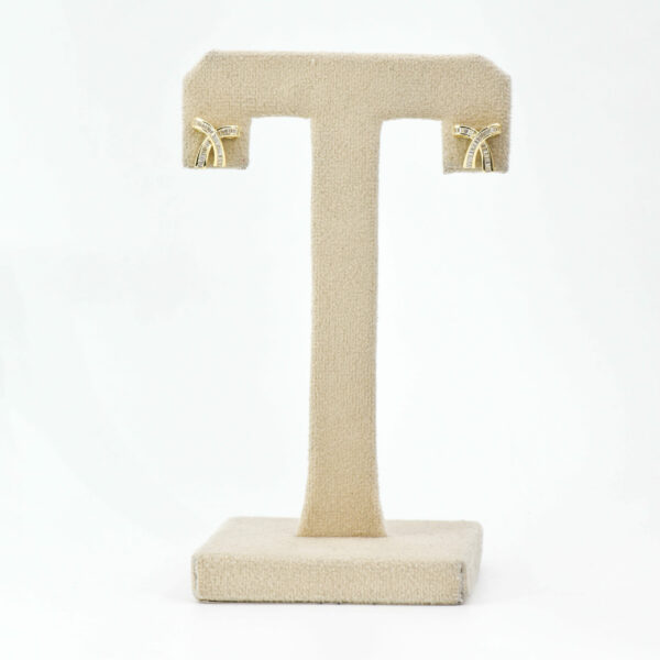 Golden Twinkle Bows Earring - Image 3