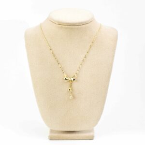 Golden Sparkle Bow Pendant