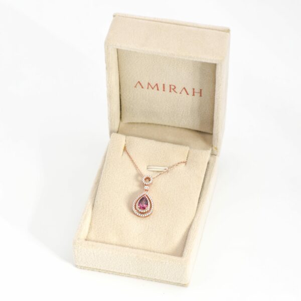 Rosé Teardrop Pendant - Image 2