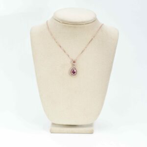 Rosé Teardrop Pendant