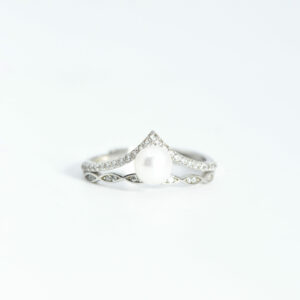 Duo Akoya Zirc Ring