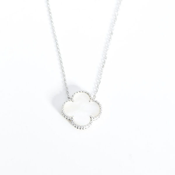 Pearl Clover Charm Pendant - Image 2