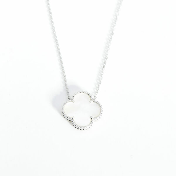 Pearl Clover Charm Pendant - Image 2
