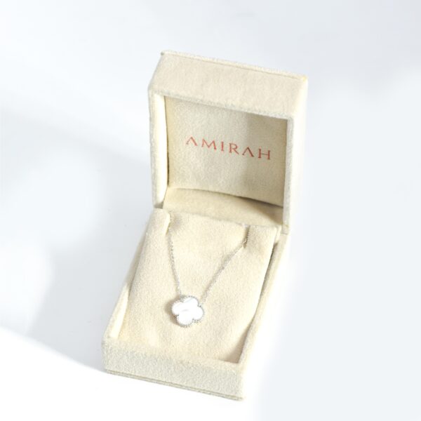 Pearl Clover Charm Pendant - Image 3
