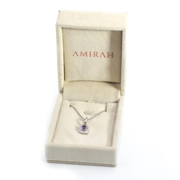 Pink Sapphire Pendant - Image 3