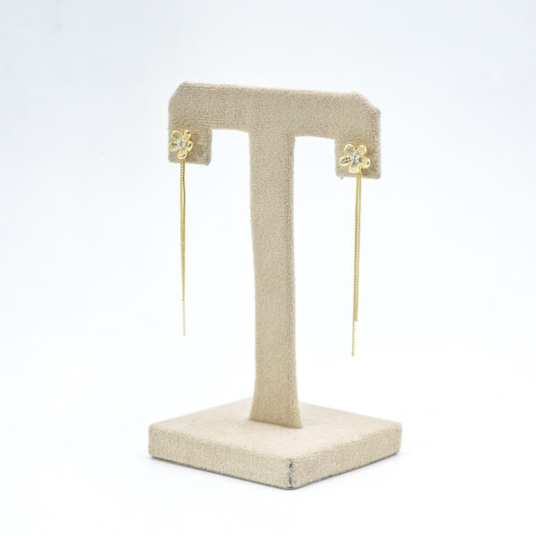 Floral Dangle Earring - Image 3