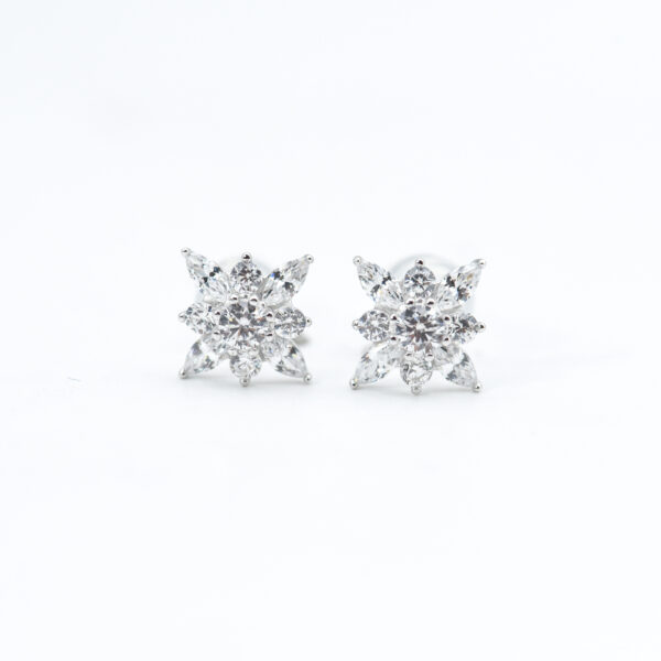 Floral Zirc Earring - Image 2