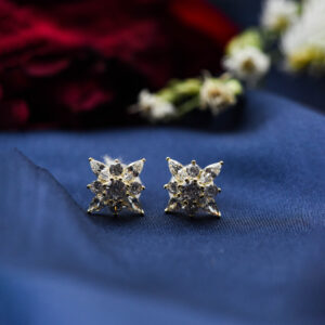 Golden Floral Earring