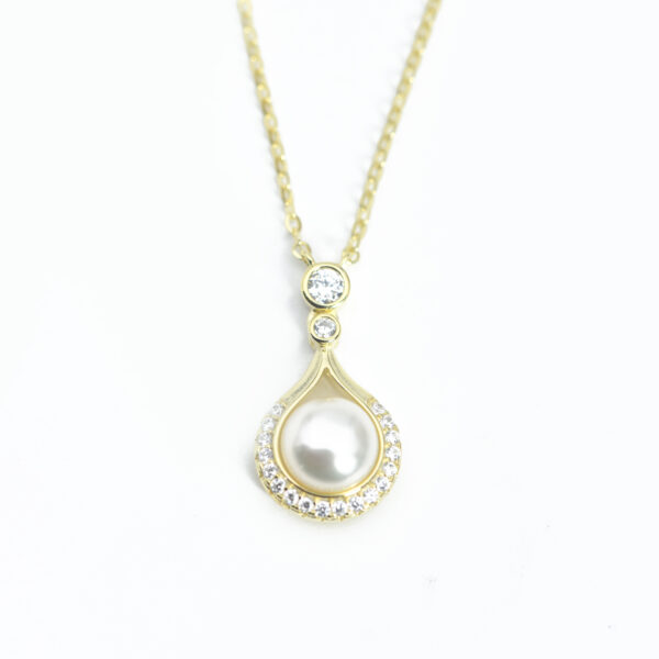 Golden Elegance Drop Pendant - Image 2