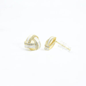 Golden TriLux Spark Earring