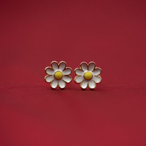 Golden Pearl Petal Earring