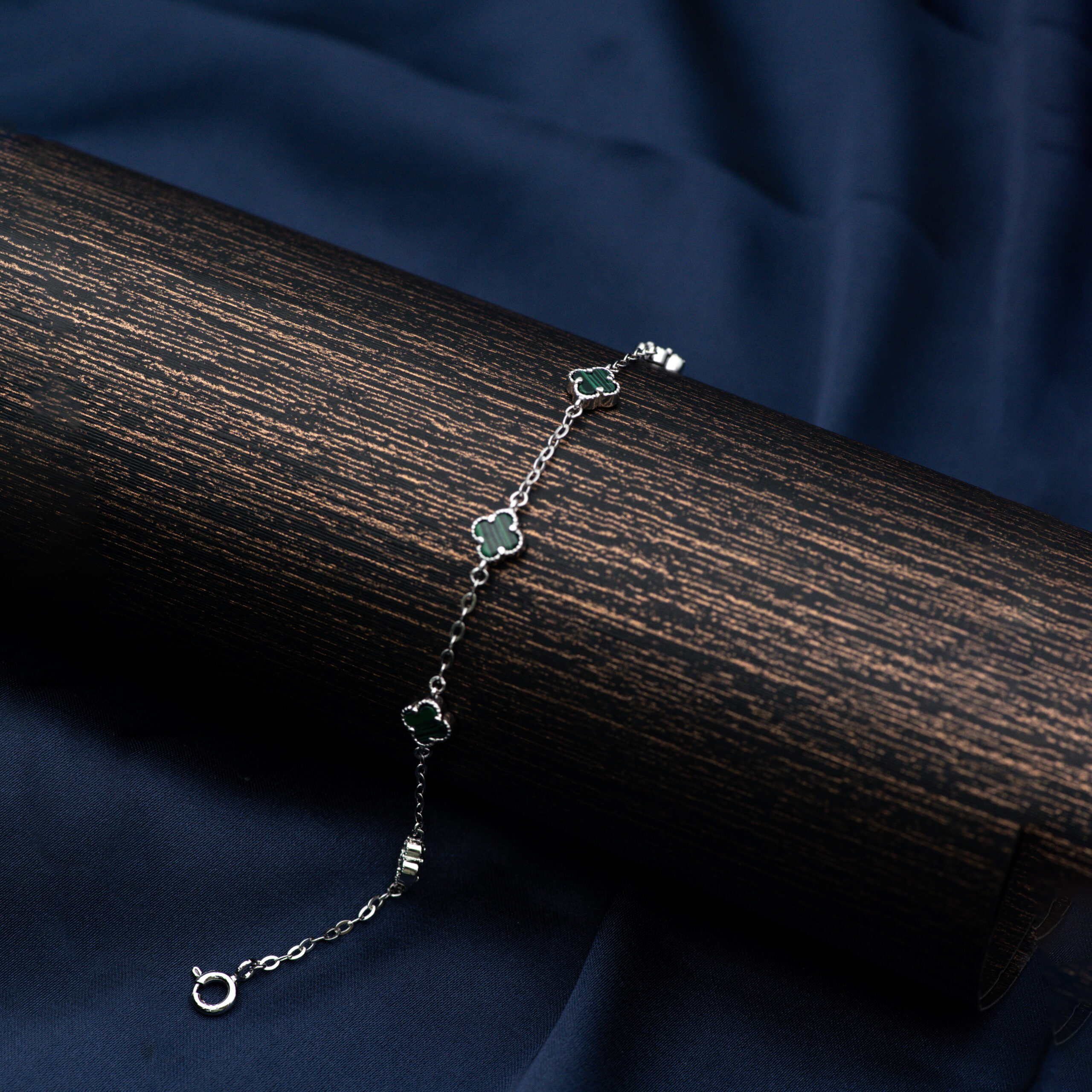 Green Charm Clover Bracelet