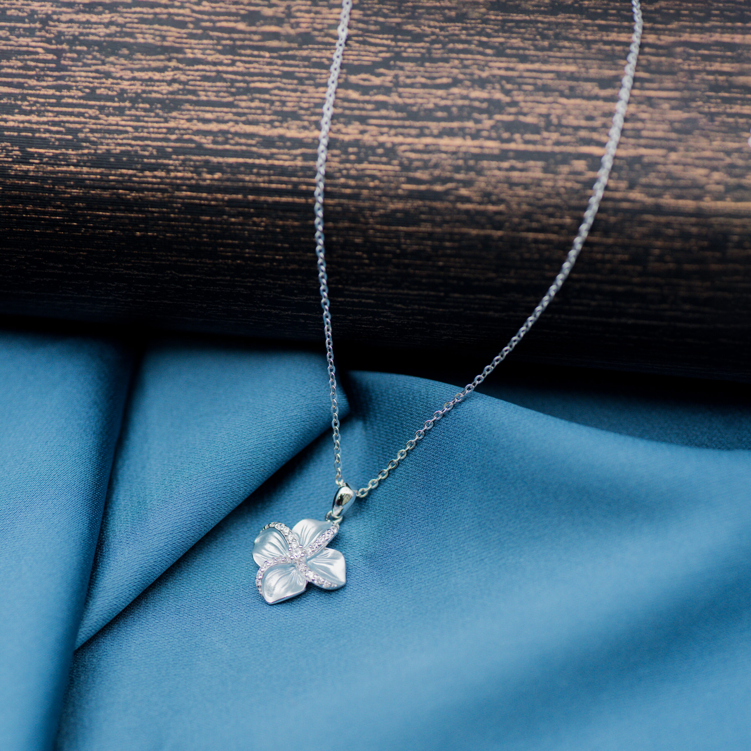 Radiant Flower Drop Pendant