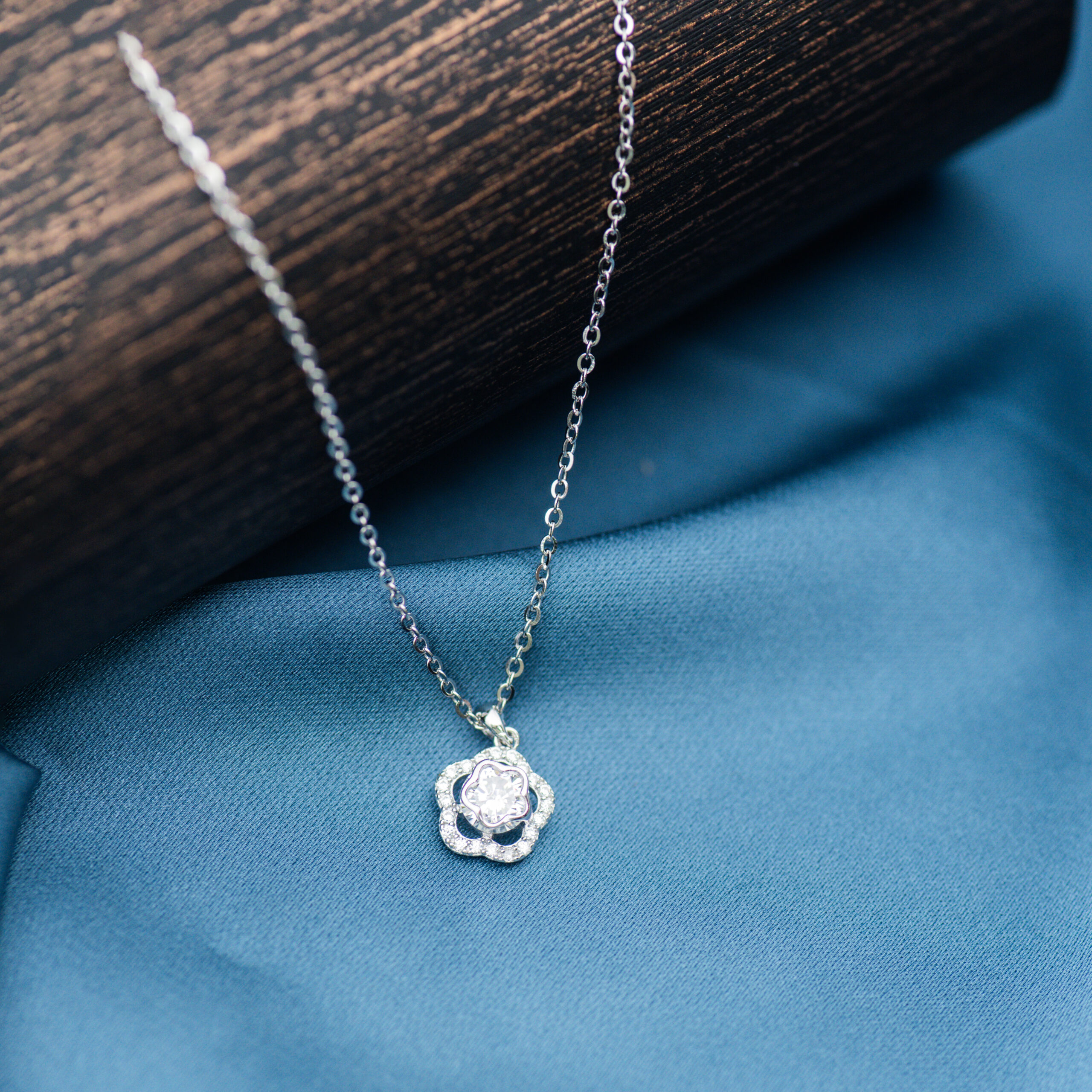 Sparkle Petal Charm Pendant