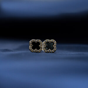 Golden Clover Elegance Earring