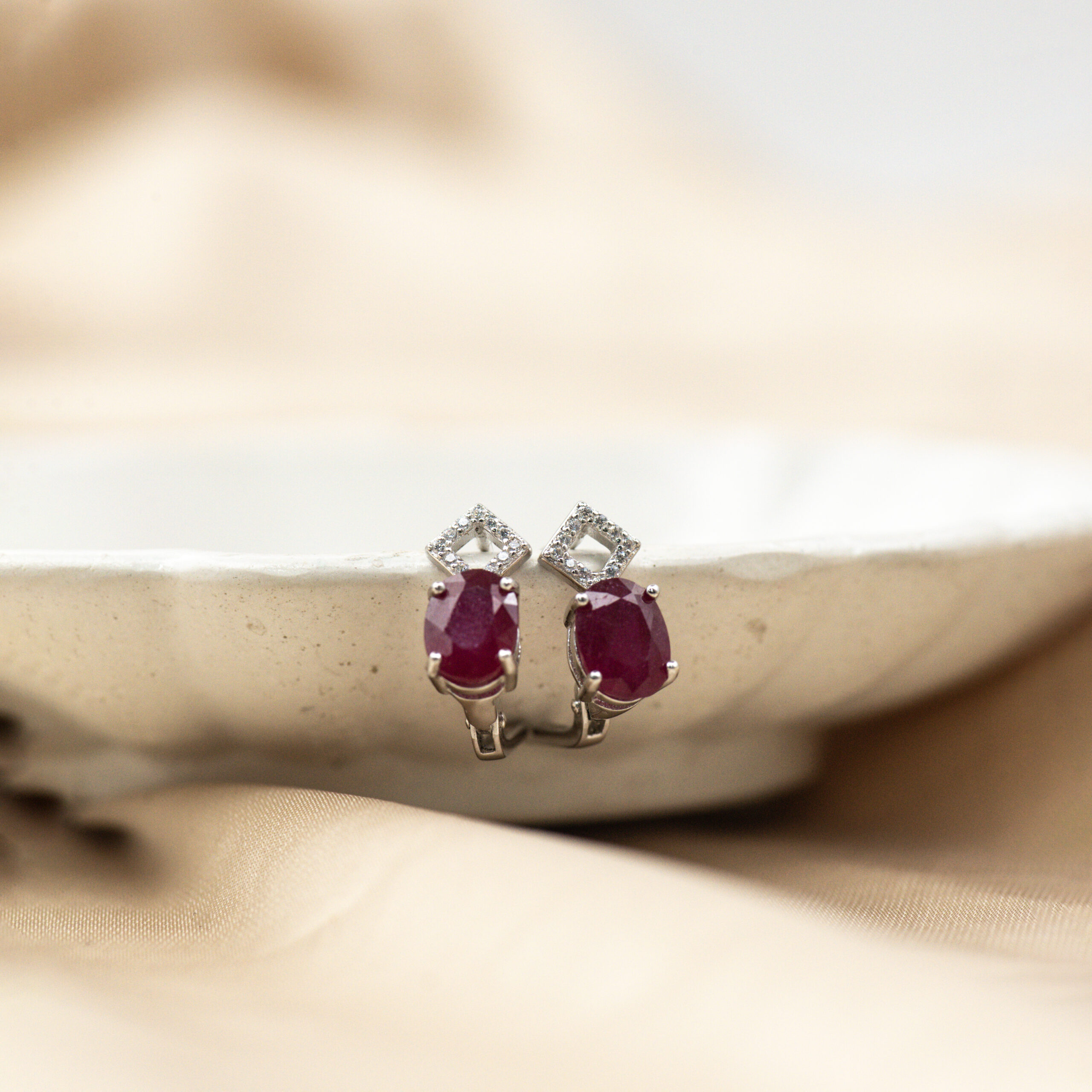 Ruby Majesty Sparkle Earring