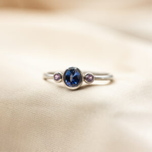 Rosy Sky Sapphire Ring