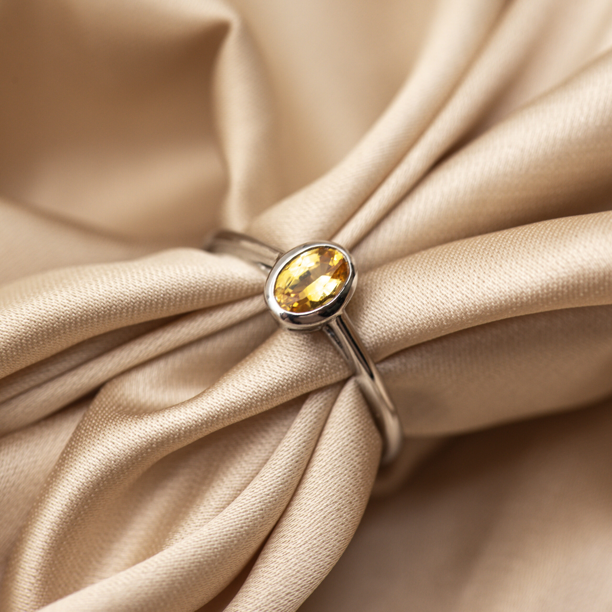 Amber Flame Ring